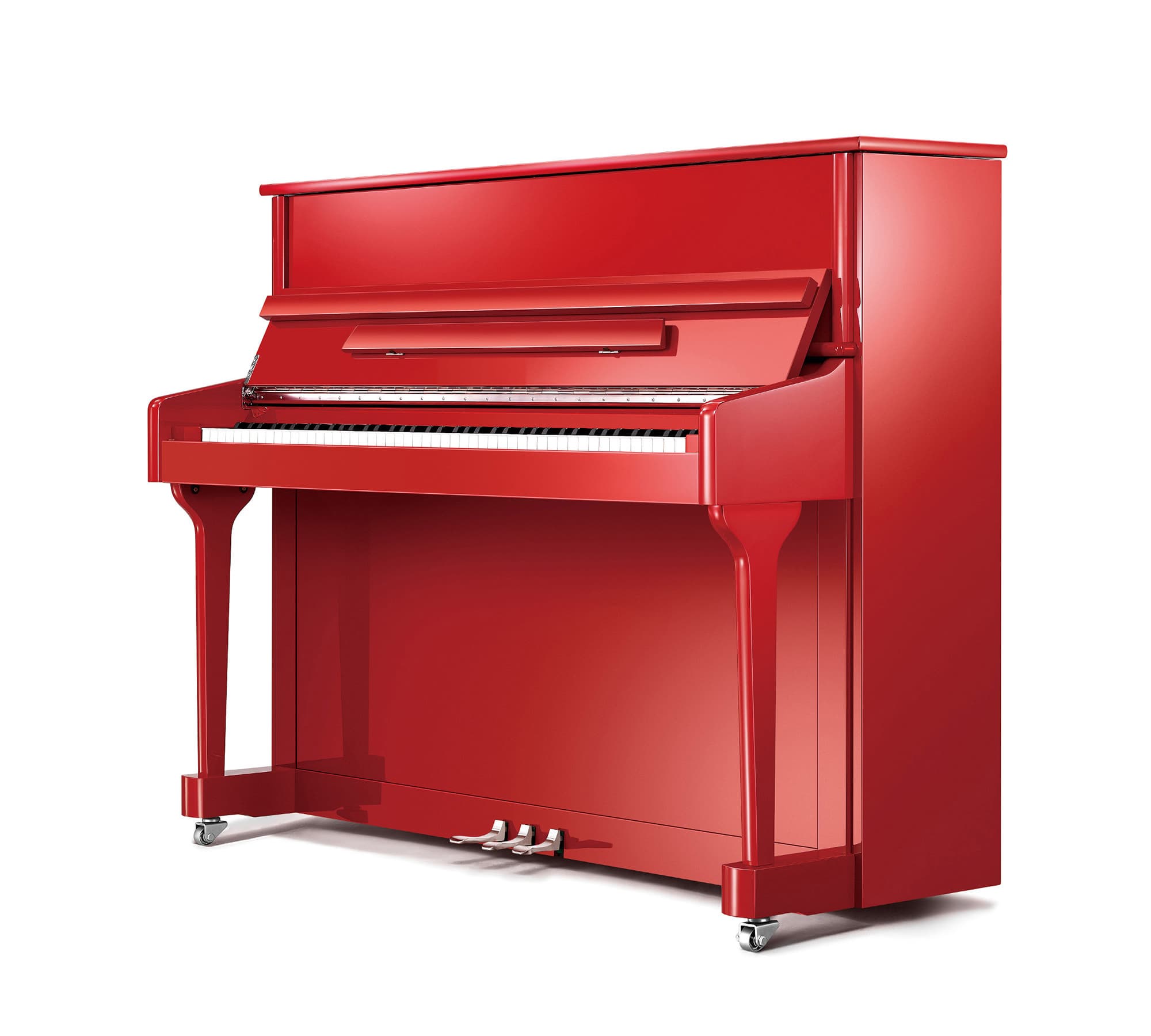 ERNLE 120 - Ernle Klavier in rot poliert